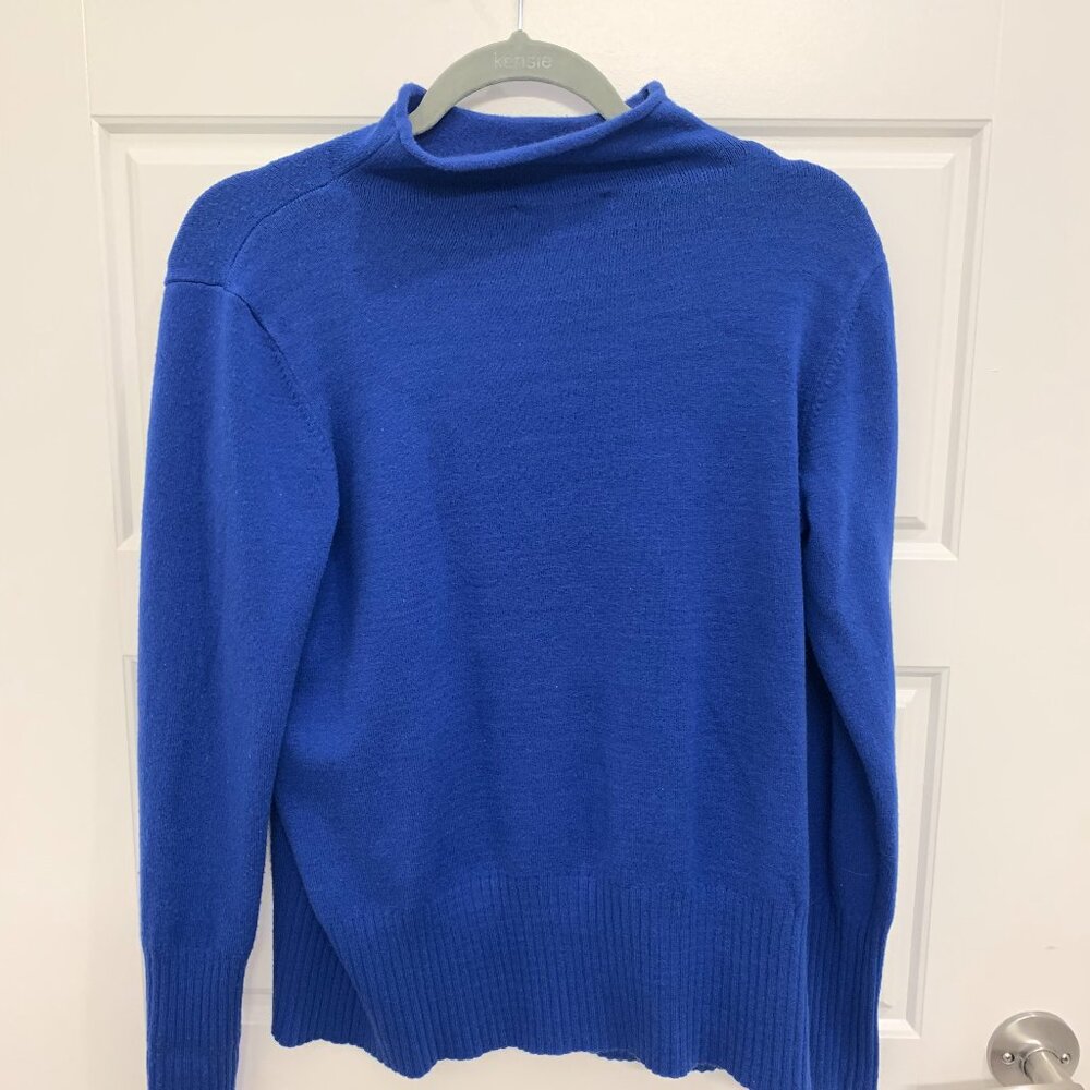 French Connection Royal Blue Mock Neck Sweater